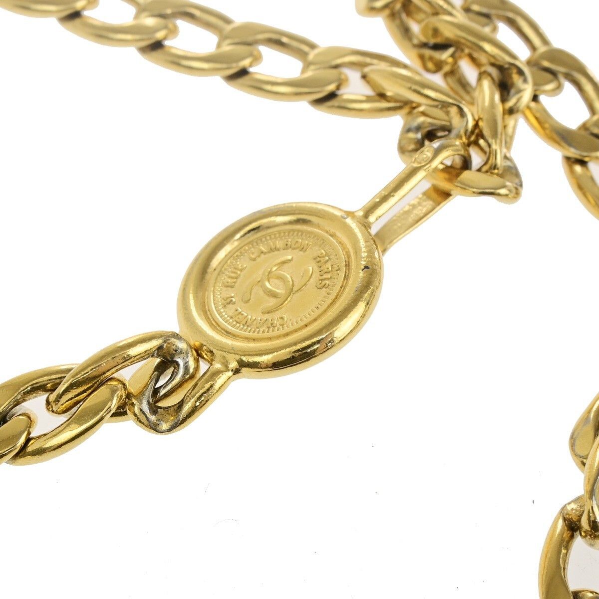 Chanel Chanel CC Logo Elastic Belt Leather Size ONE SIZE - 7 Thumbnail
