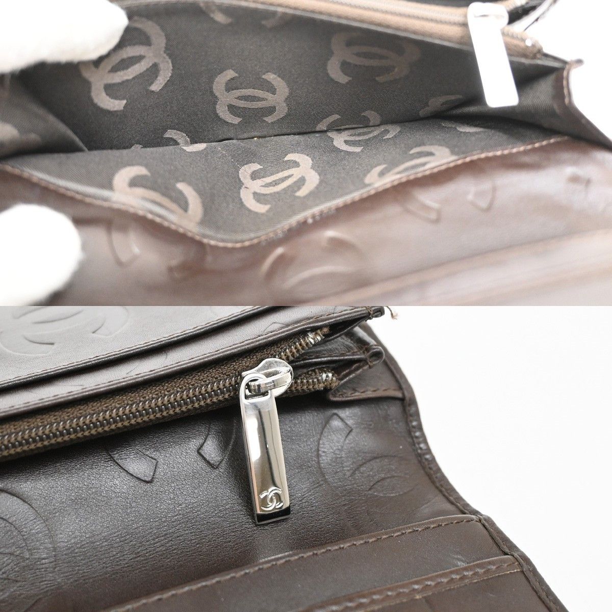 Chanel Chanel Cambon Zip Around Wallet Quilted Lambskin Size ONE SIZE - 13 Thumbnail