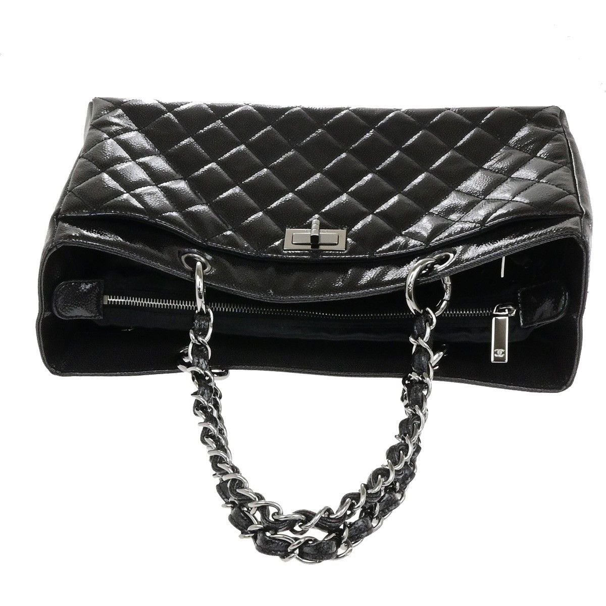 Chanel Chanel Reissue 2.55 Tote Quilted Patent Size ONE SIZE - 8 Thumbnail