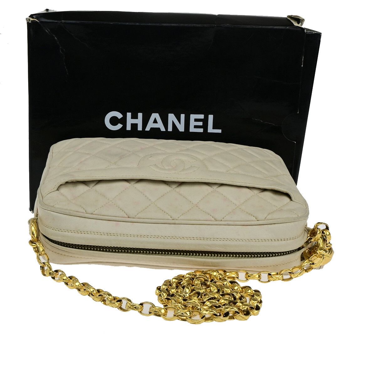 Chanel Chanel Vintage Camera Tassel Bag Chevron Lambskin Size ONE SIZE - 5 Thumbnail