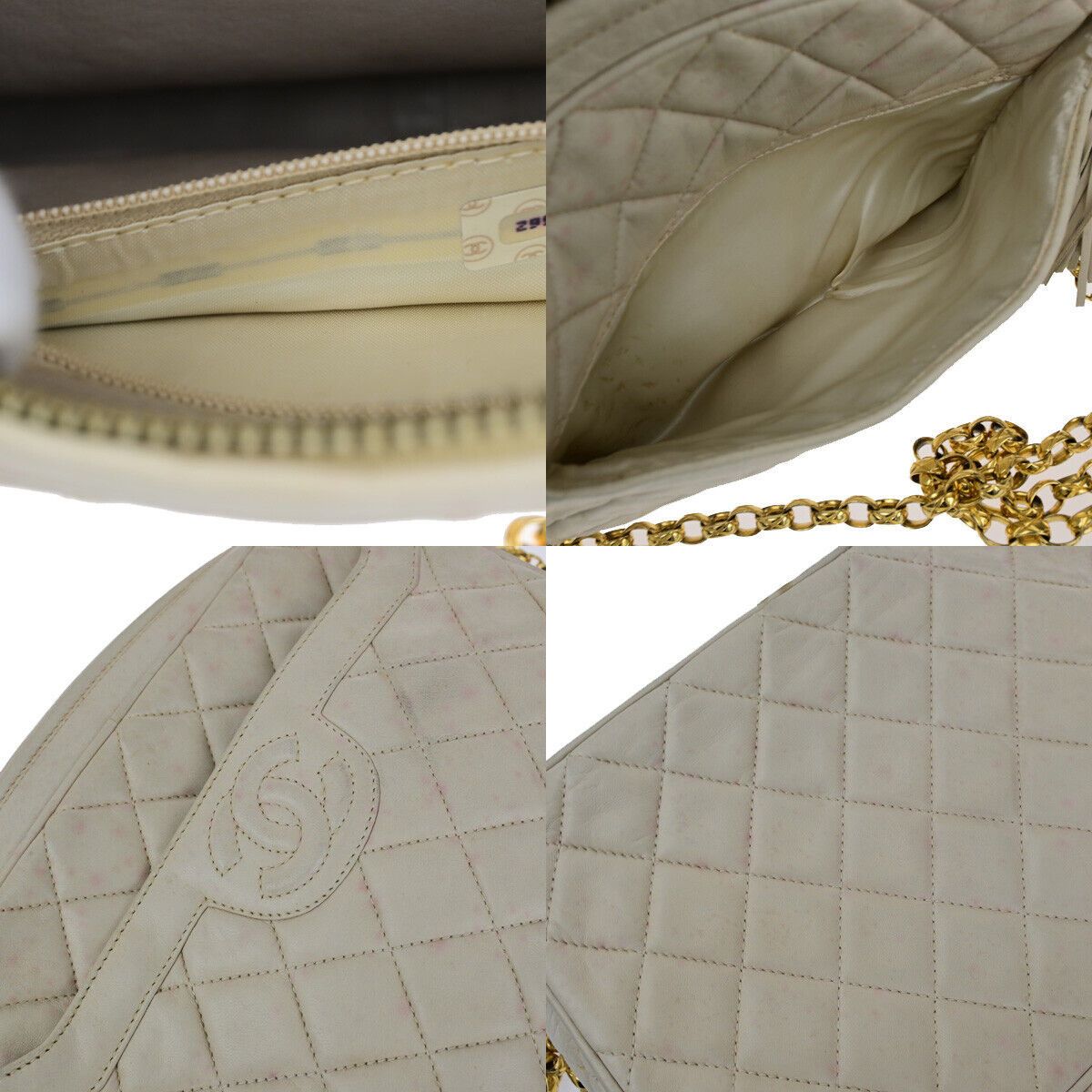 Chanel Chanel Vintage Camera Tassel Bag Chevron Lambskin Size ONE SIZE - 16 Thumbnail