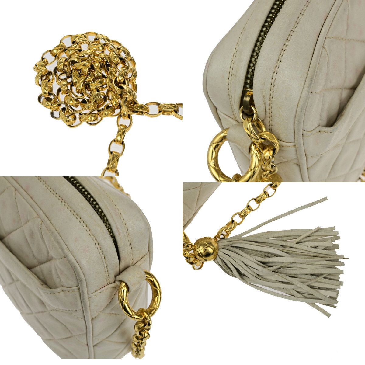 Chanel Chanel Vintage Camera Tassel Bag Chevron Lambskin Size ONE SIZE - 8 Thumbnail