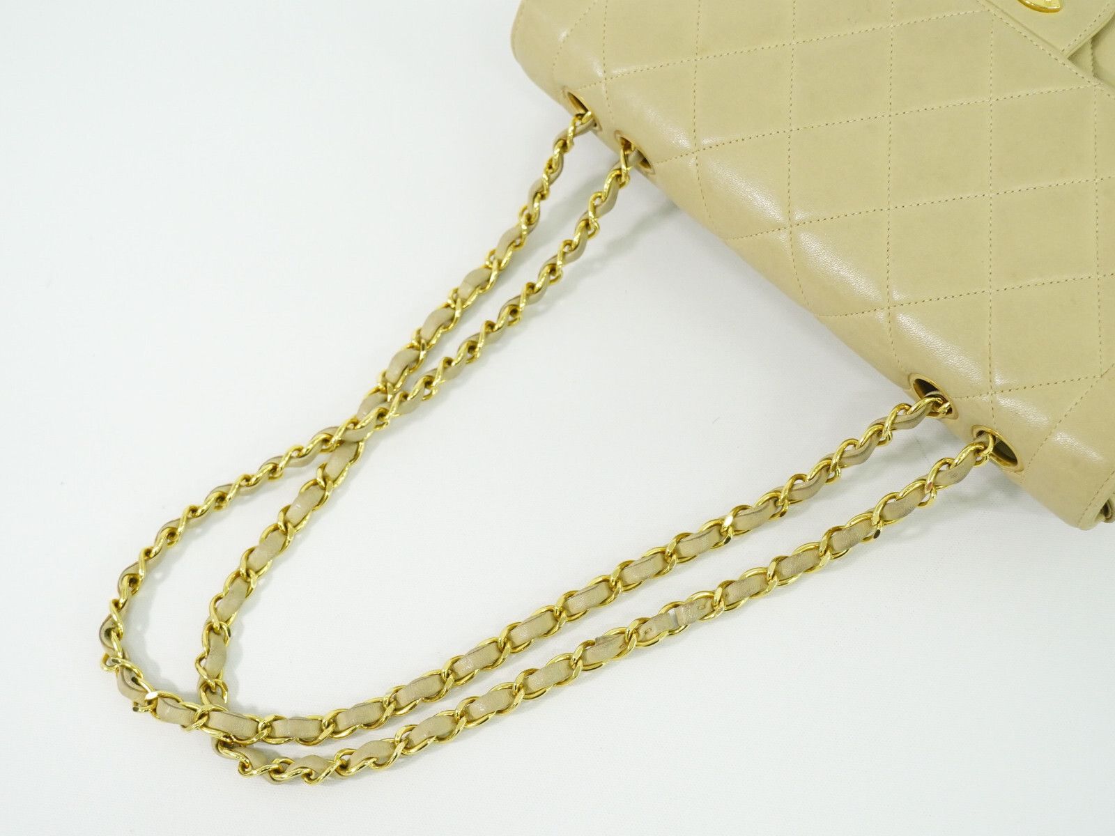 Chanel Chanel Vintage Square Flap Bag Quilted Lambskin Size ONE SIZE - 7 Thumbnail