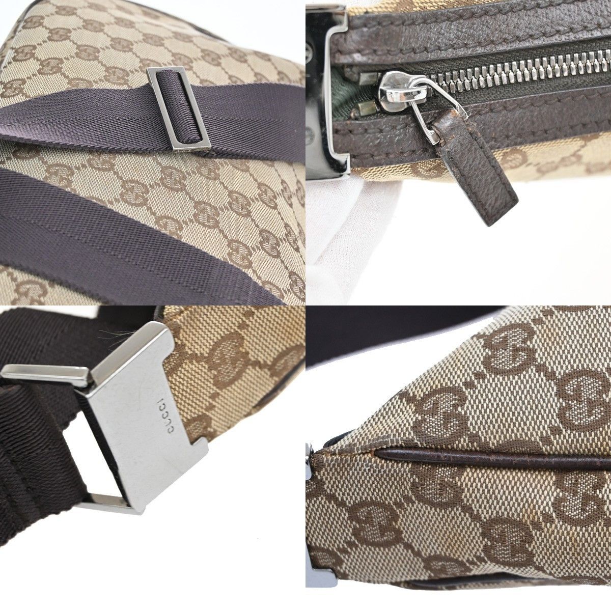Gucci Gucci Saddle Zip Messenger Bag GG Canvas Size ONE SIZE - 8 Thumbnail
