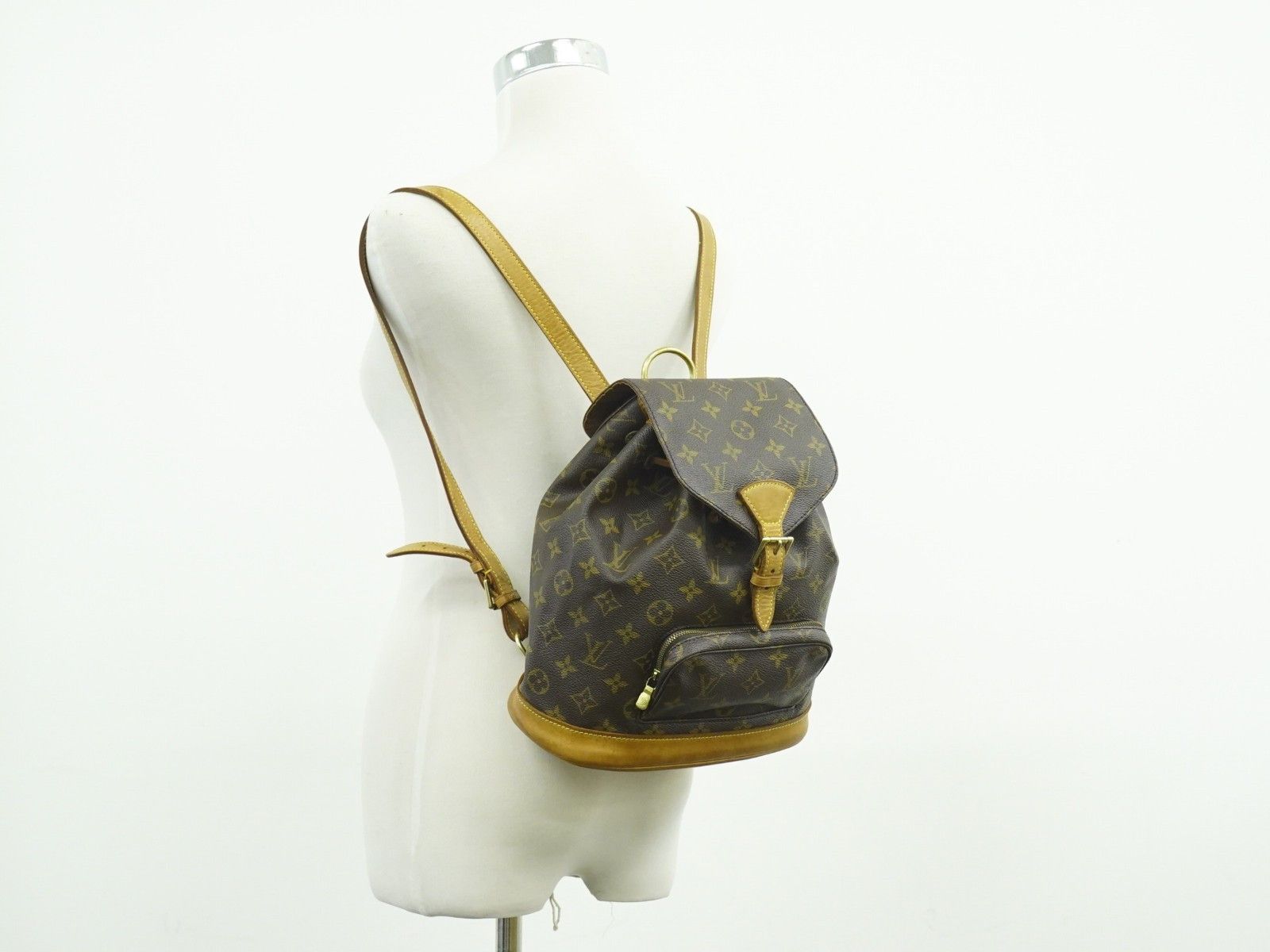 Louis Vuitton Louis Vuitton Vintage Montsouris Backpack Monogram Canvas Size ONE SIZE - 12 Thumbnail