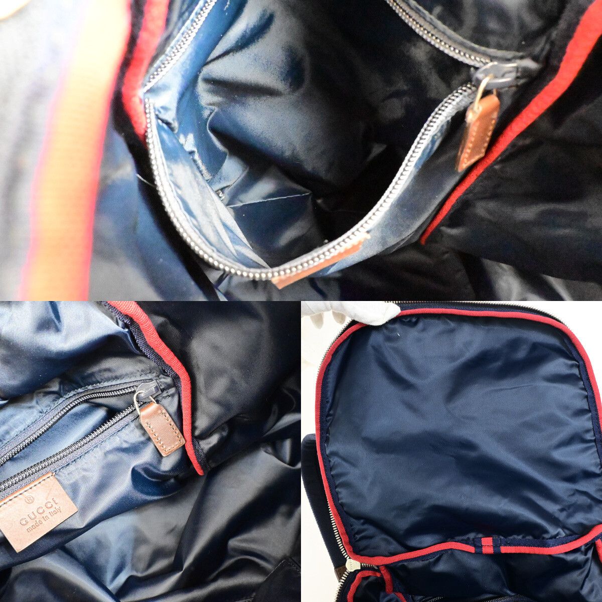 Gucci Gucci Travel Backpack GG Nylon Size ONE SIZE - 14 Thumbnail