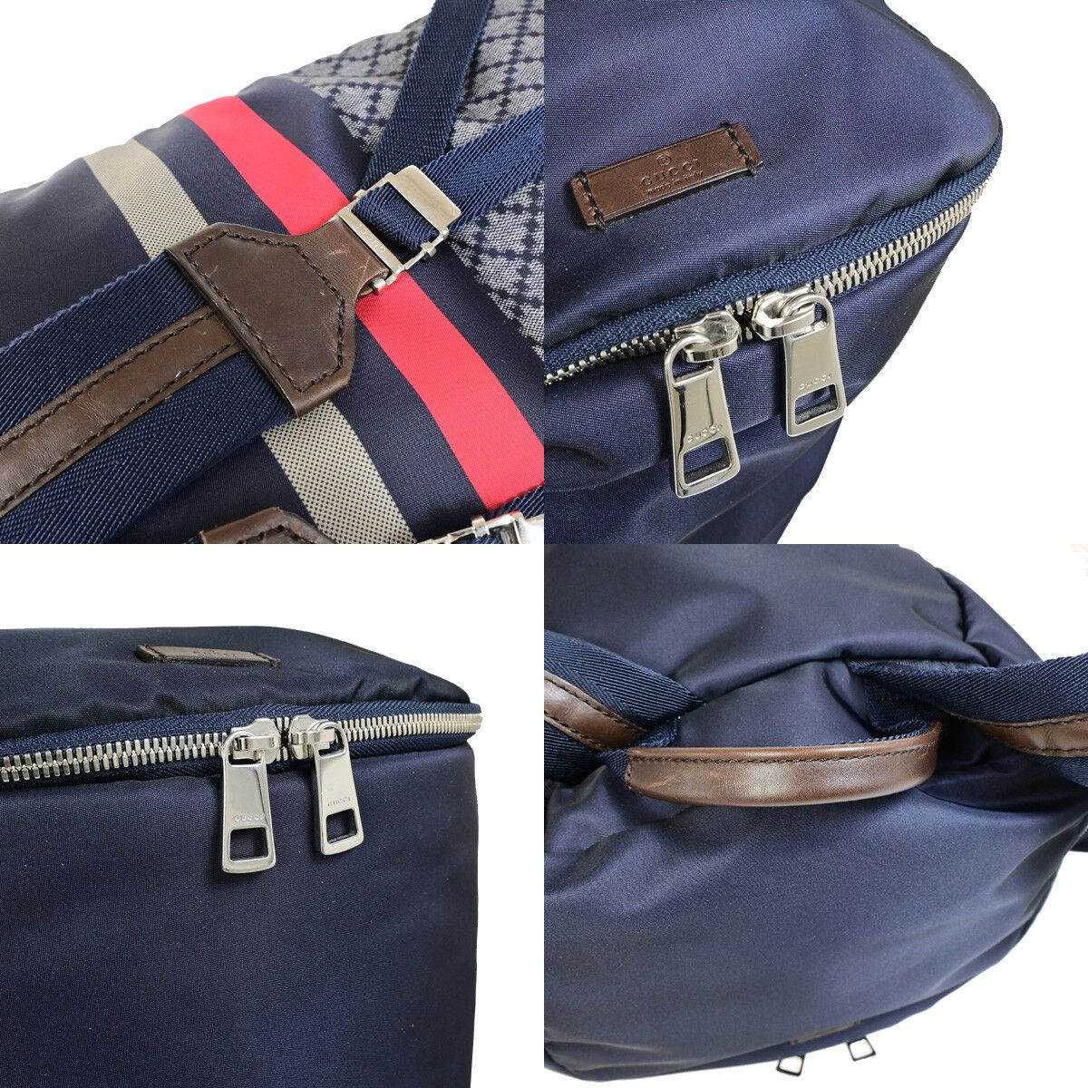 Gucci Gucci Travel Backpack GG Nylon Size ONE SIZE - 10 Thumbnail