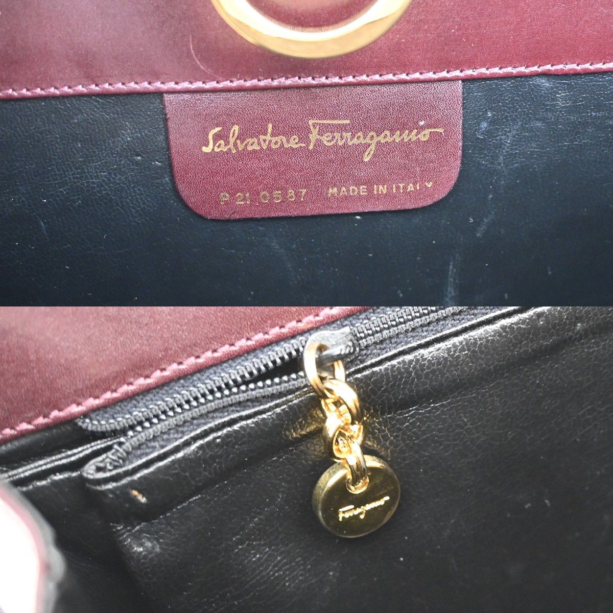 Salvatore Ferragamo Salvatore Ferragamo Gancini Chain Shoulder bag Leather Size ONE SIZE - 6 Thumbnail