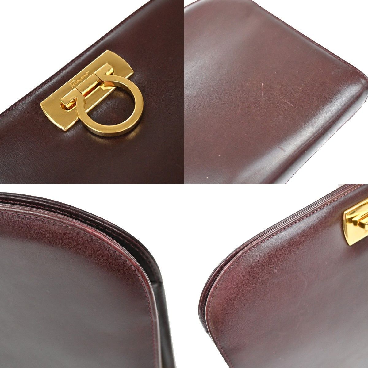 Salvatore Ferragamo Salvatore Ferragamo Gancini Chain Shoulder bag Leather Size ONE SIZE - 12 Thumbnail