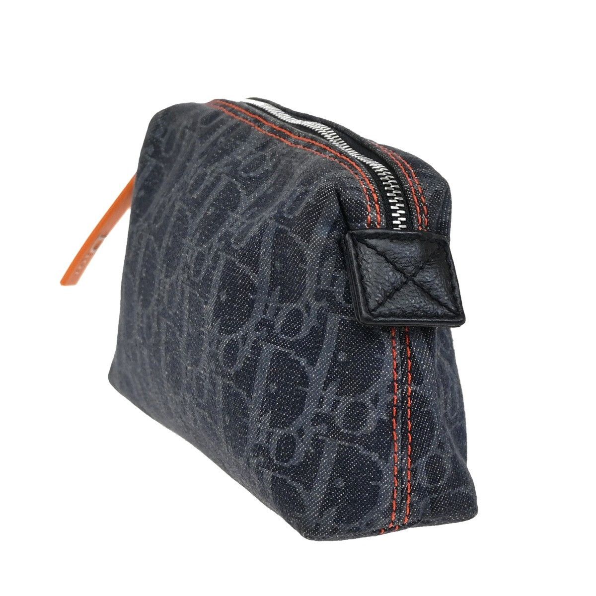 Dior Christian Dior Flight pouch Trotter Pattern Denim Size ONE SIZE - 3 Thumbnail