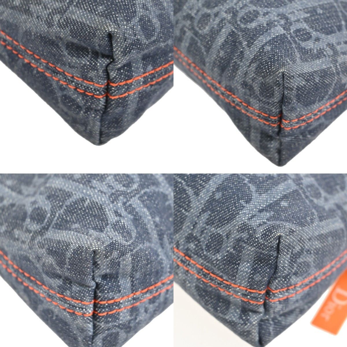 Dior Christian Dior Flight pouch Trotter Pattern Denim Size ONE SIZE - 7 Thumbnail