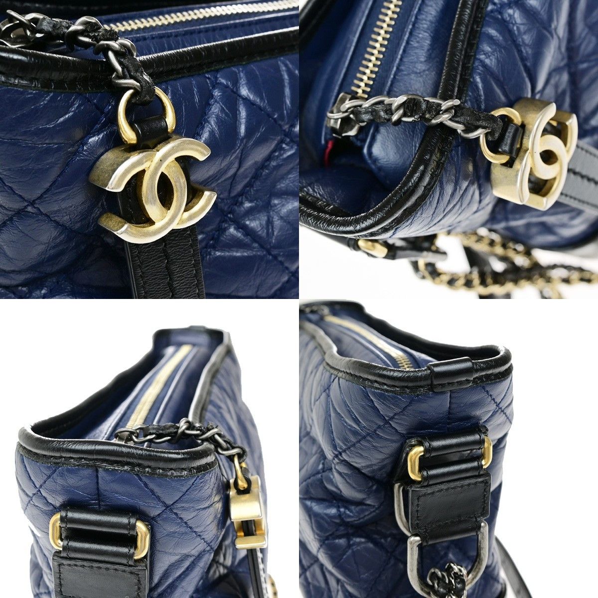 Chanel Chanel Gabrielle Hobo Quilted Goatskin and Patent Size ONE SIZE - 10 Thumbnail