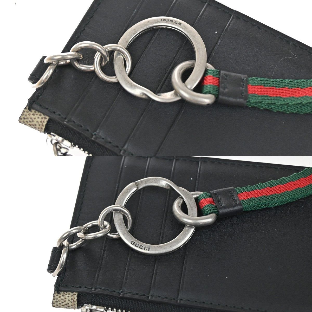 Gucci Gucci Bee Card Holder Printed GG Coated Canvas Size ONE SIZE - 9 Thumbnail