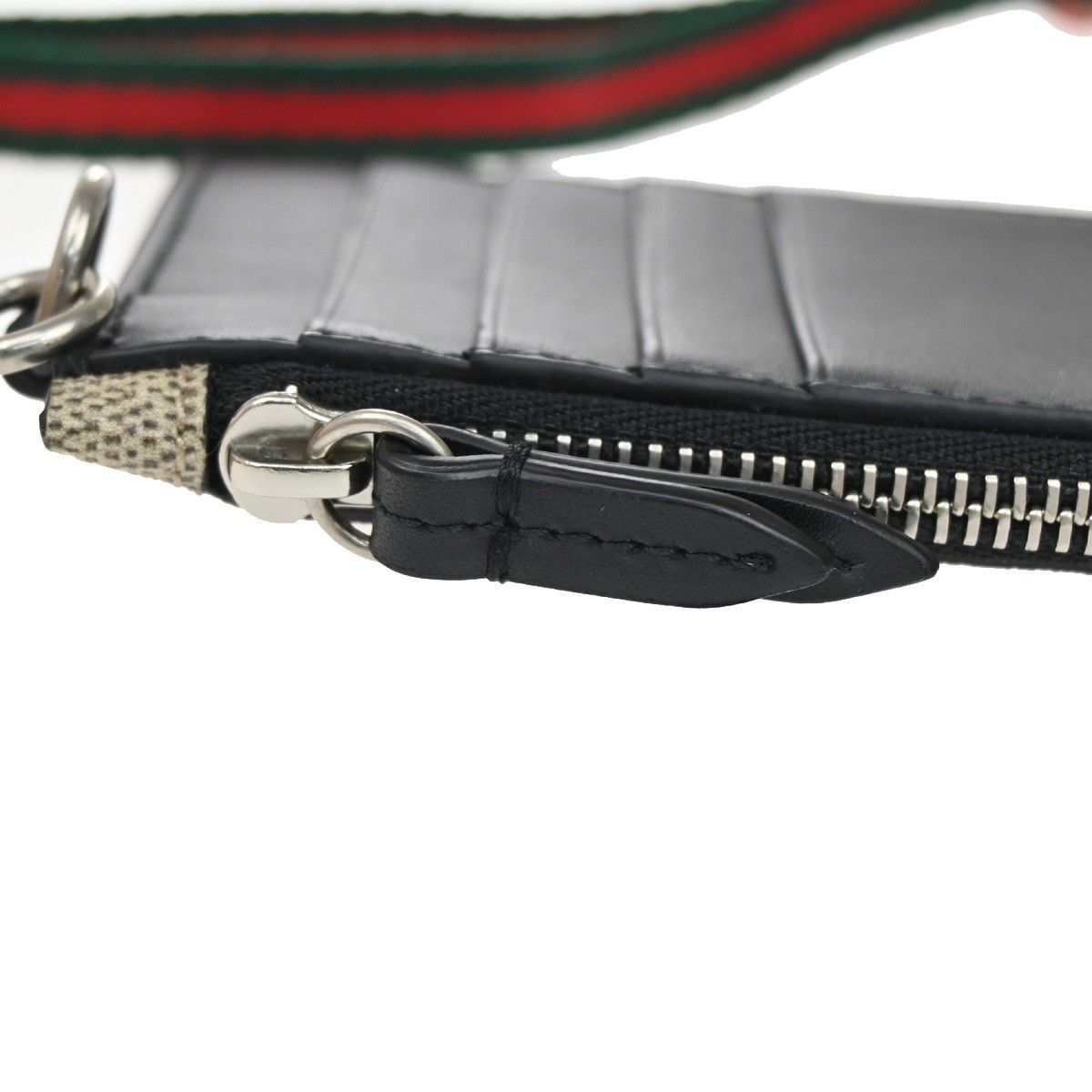 Gucci Gucci Bee Card Holder Printed GG Coated Canvas Size ONE SIZE - 8 Thumbnail