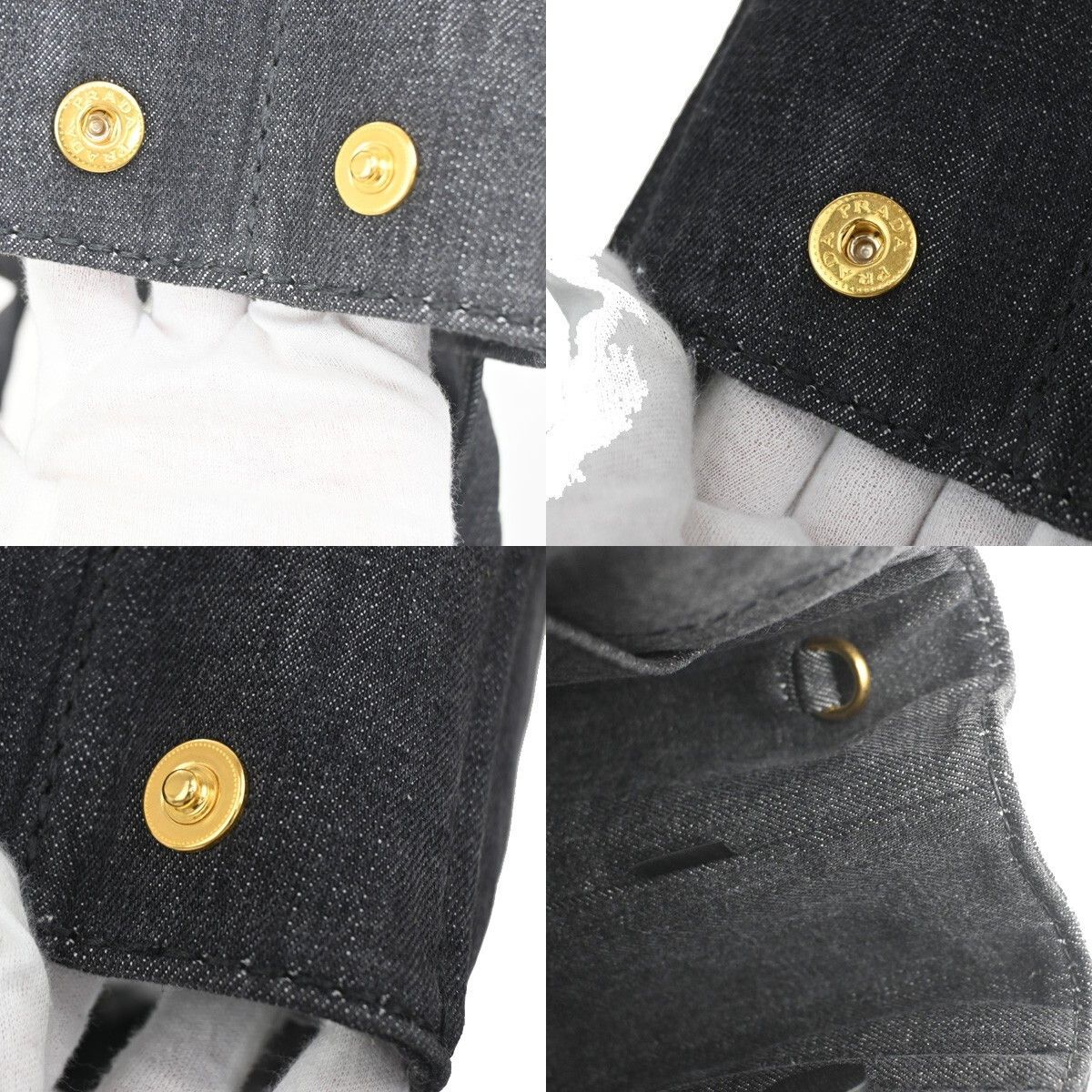 Prada Prada Canapa Open Tote Denim Size ONE SIZE - 9 Thumbnail