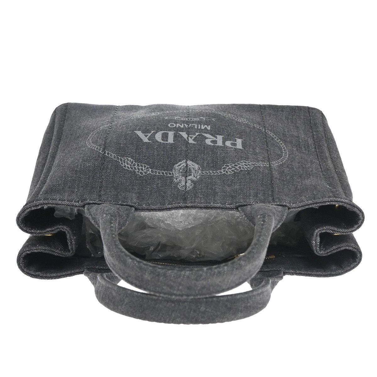 Prada Prada Canapa Open Tote Denim Size ONE SIZE - 5 Thumbnail