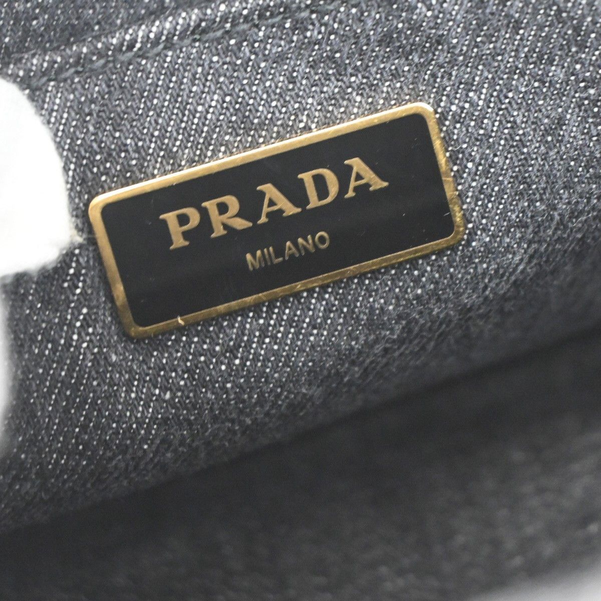 Prada Prada Canapa Open Tote Denim Size ONE SIZE - 15 Thumbnail