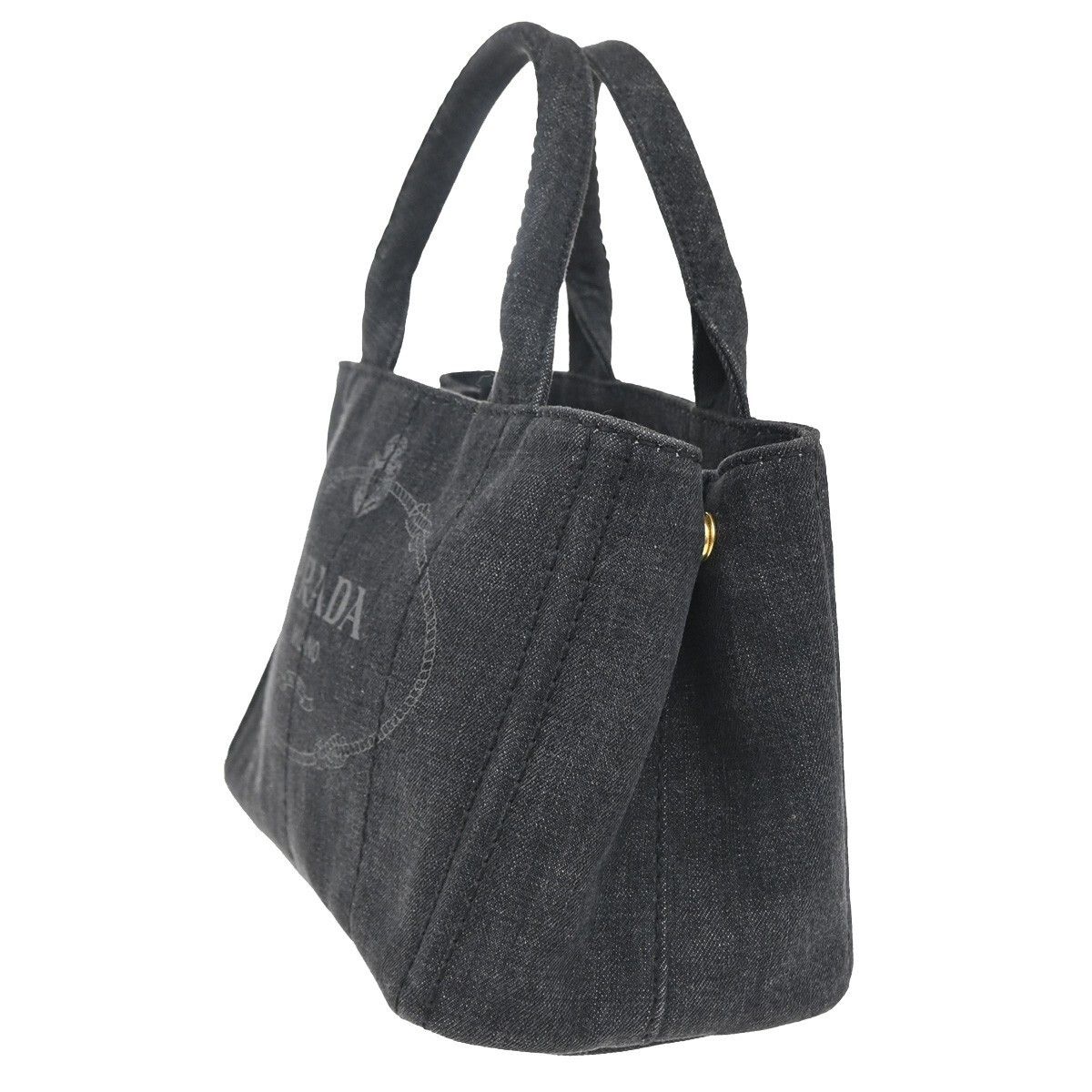 Prada Prada Canapa Open Tote Denim Size ONE SIZE - 2 Thumbnail
