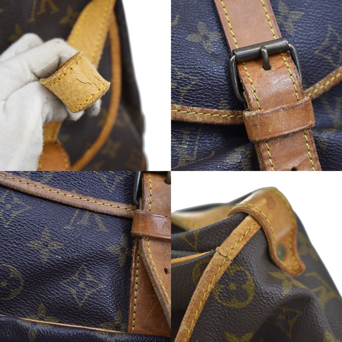 Louis Vuitton Louis Vuitton Saumur Handbag Monogram Canvas Size ONE SIZE - 11 Thumbnail