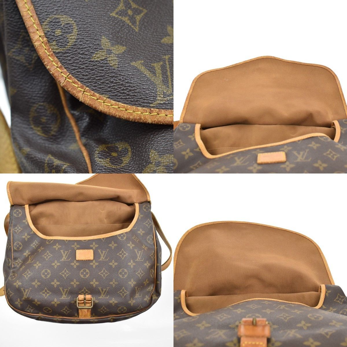 Louis Vuitton Louis Vuitton Saumur Handbag Monogram Canvas Size ONE SIZE - 12 Thumbnail