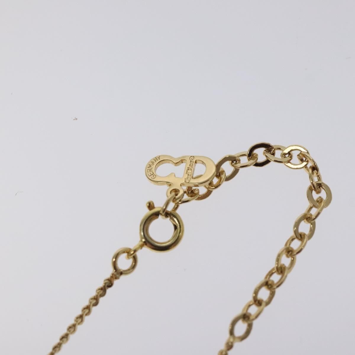 Christian Dior CD Pendant Necklace Metal and Crystals main image 2