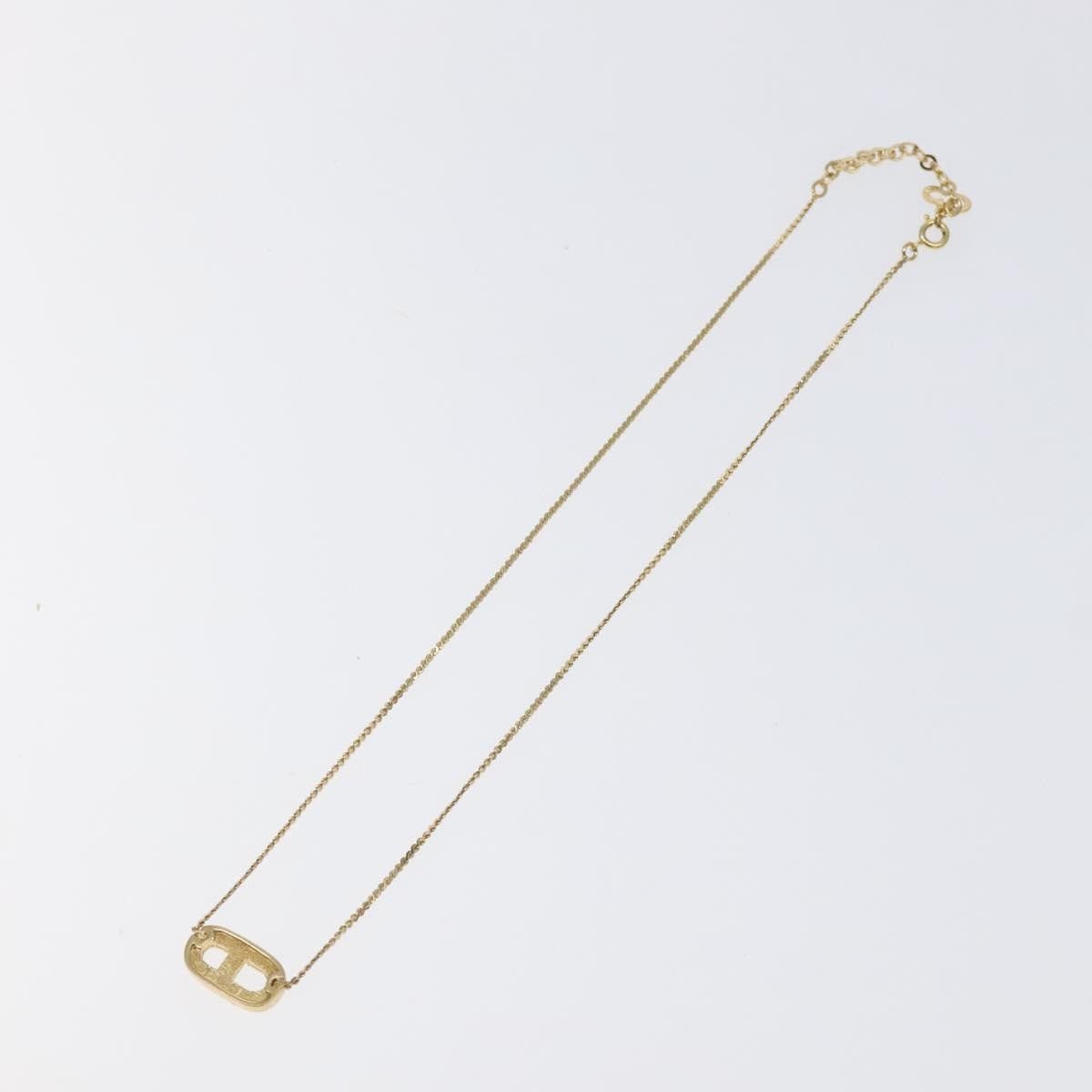 Christian Dior CD Pendant Necklace Metal and Crystals main image 6
