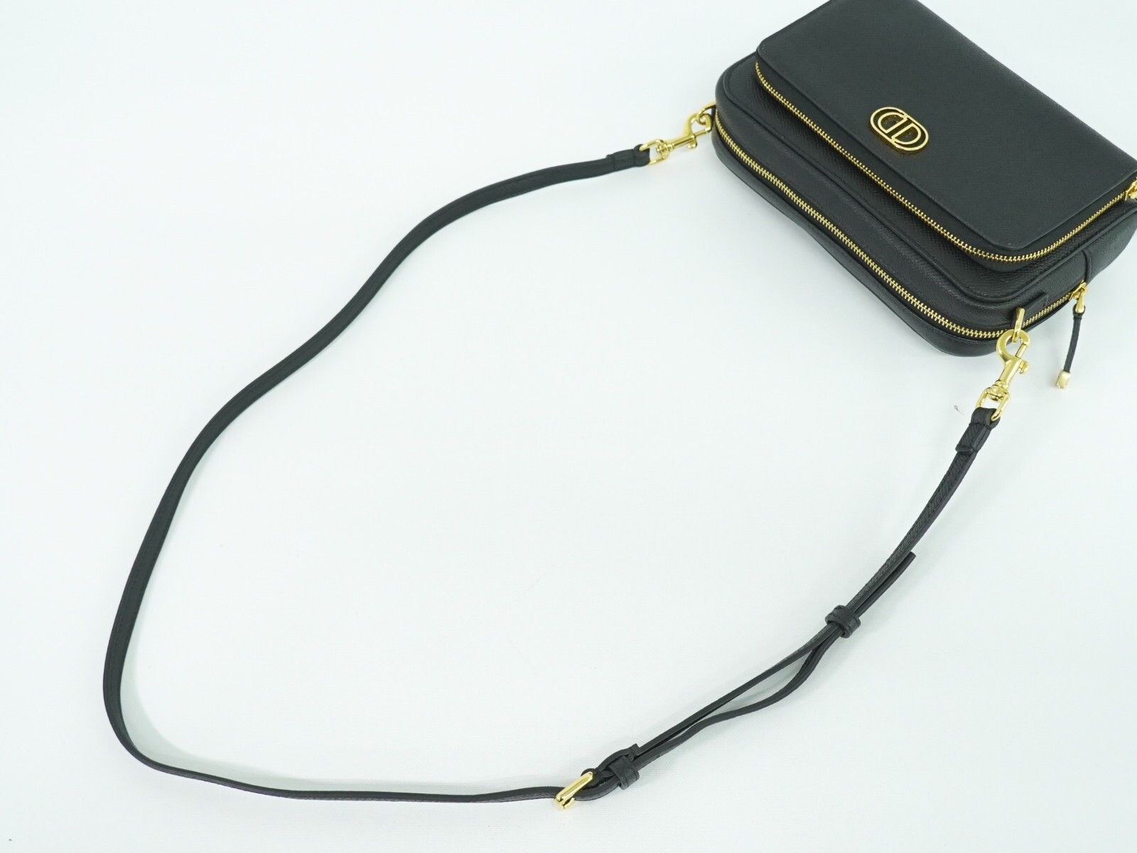 Dior Christian Dior Caro Double Pouch Crossbody Bag Leather Size ONE SIZE - 6 Thumbnail