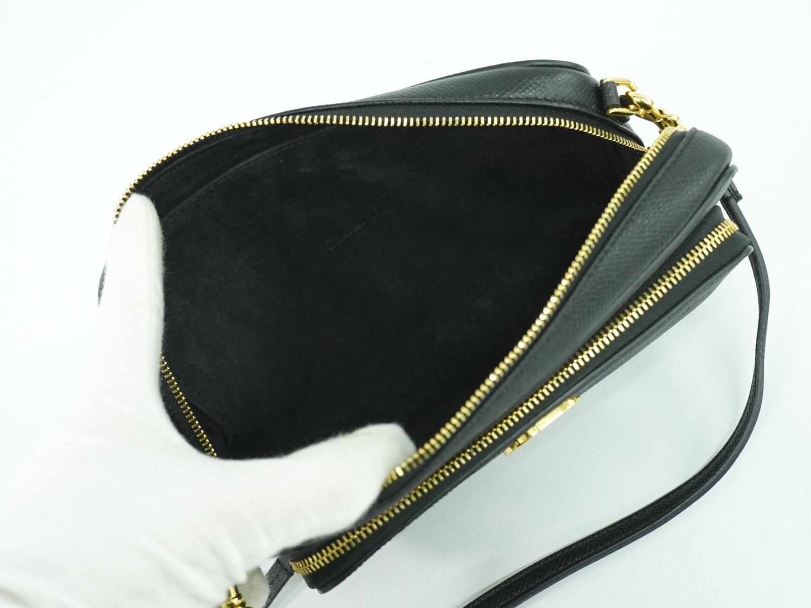 Dior Christian Dior Caro Double Pouch Crossbody Bag Leather Size ONE SIZE - 3 Thumbnail