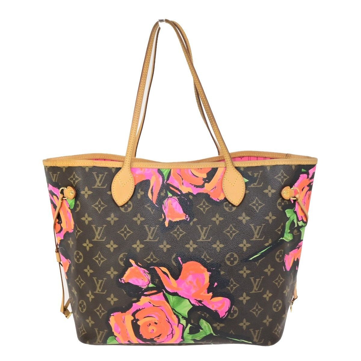 Louis Vuitton Louis Vuitton Neverfull Tote Limited Edition Monogram Roses Size ONE SIZE - 2 Thumbnail
