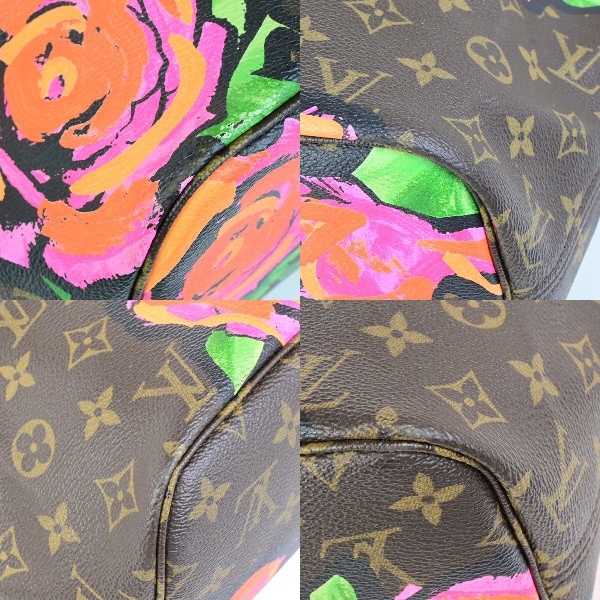 Louis Vuitton Louis Vuitton Neverfull Tote Limited Edition Monogram Roses Size ONE SIZE - 9 Thumbnail