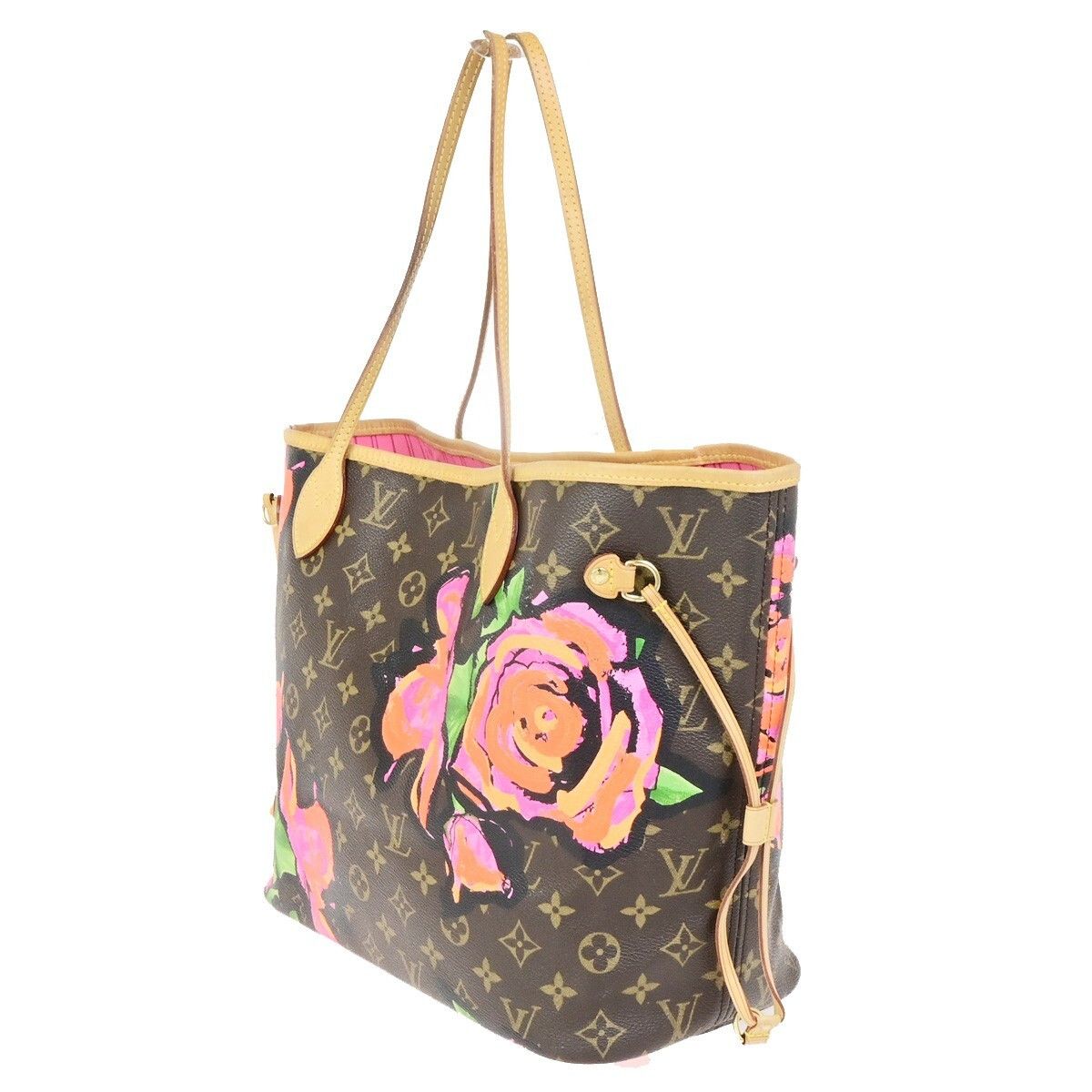 Louis Vuitton Louis Vuitton Neverfull Tote Limited Edition Monogram Roses Size ONE SIZE - 3 Thumbnail