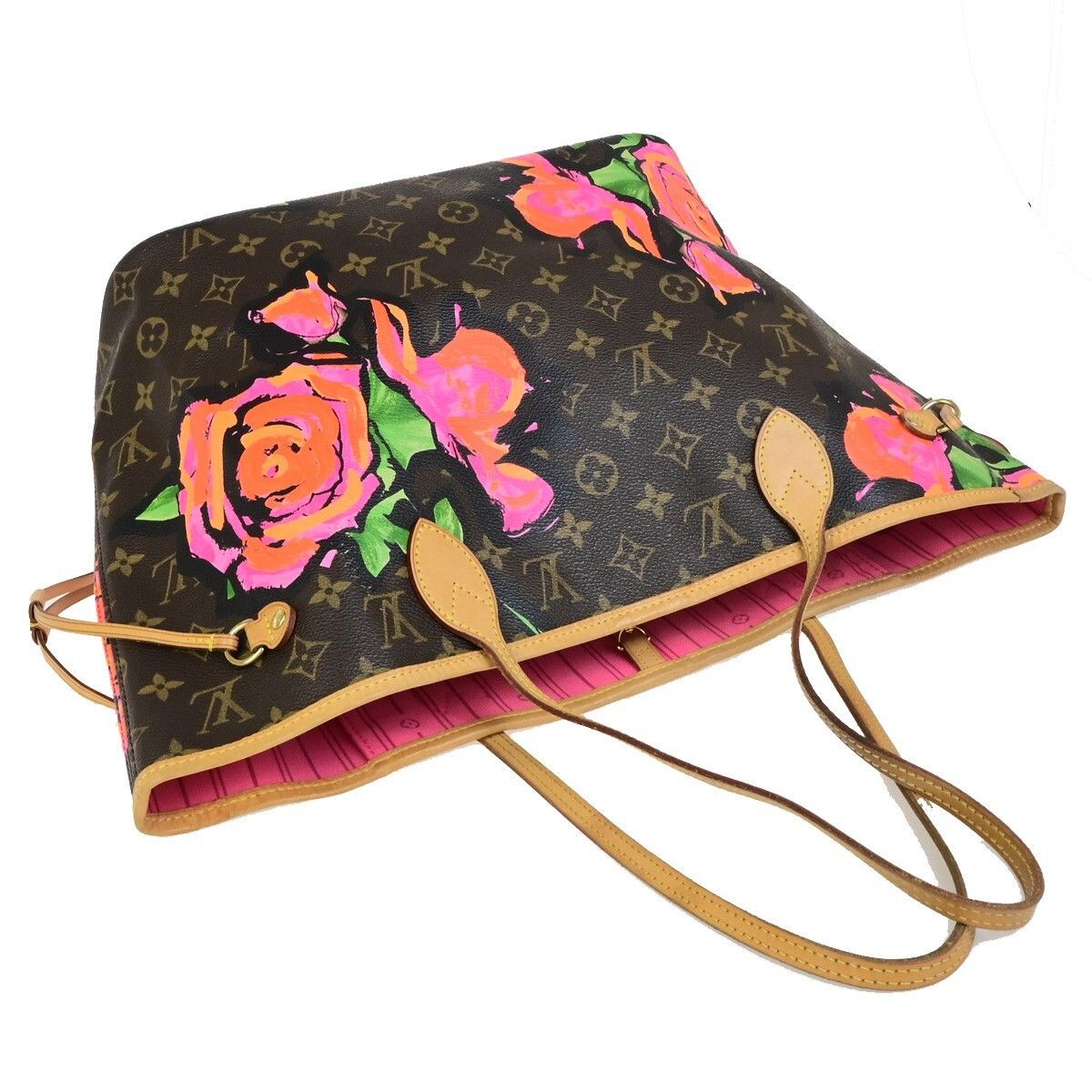 Louis Vuitton Louis Vuitton Neverfull Tote Limited Edition Monogram Roses Size ONE SIZE - 8 Thumbnail