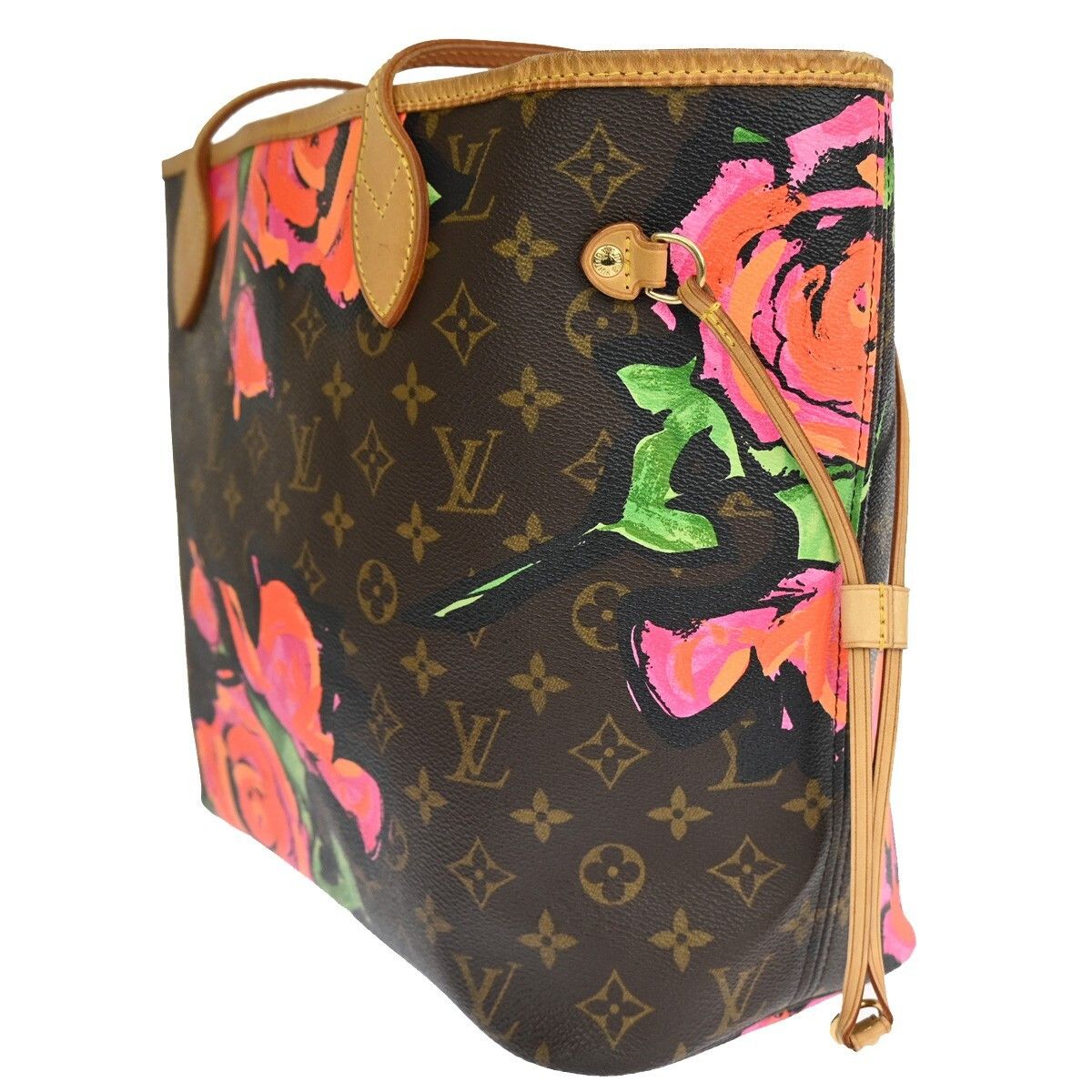 Louis Vuitton Louis Vuitton Neverfull Tote Limited Edition Monogram Roses Size ONE SIZE - 4 Thumbnail
