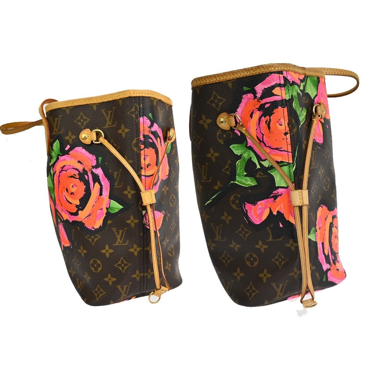 Louis Vuitton Louis Vuitton Neverfull Tote Limited Edition Monogram Roses Size ONE SIZE - 12 Thumbnail