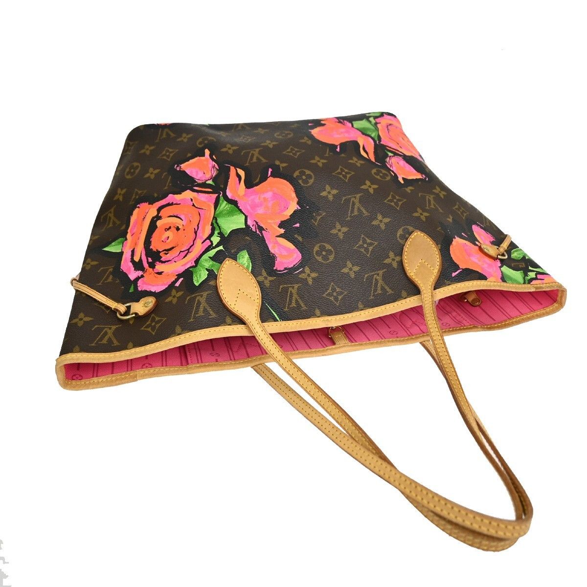 Louis Vuitton Louis Vuitton Neverfull Tote Limited Edition Monogram Roses Size ONE SIZE - 8 Thumbnail