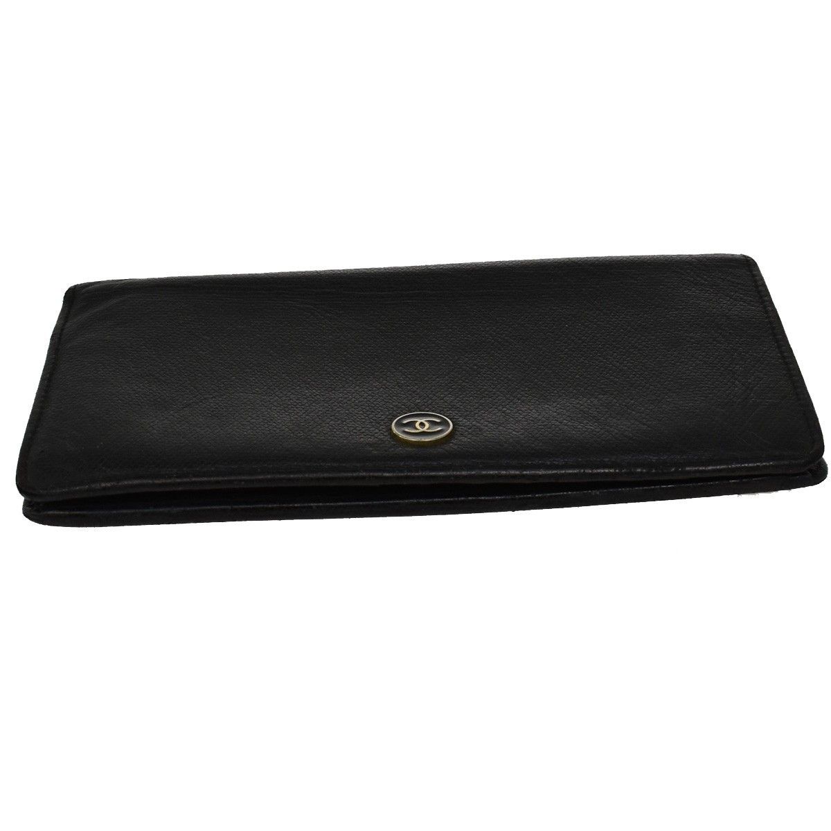 Chanel Chanel CC Button Bi-Fold Wallet Leather Size ONE SIZE - 16 Thumbnail