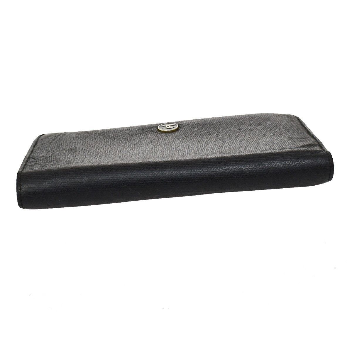 Chanel Chanel CC Button Bi-Fold Wallet Leather Size ONE SIZE - 15 Thumbnail