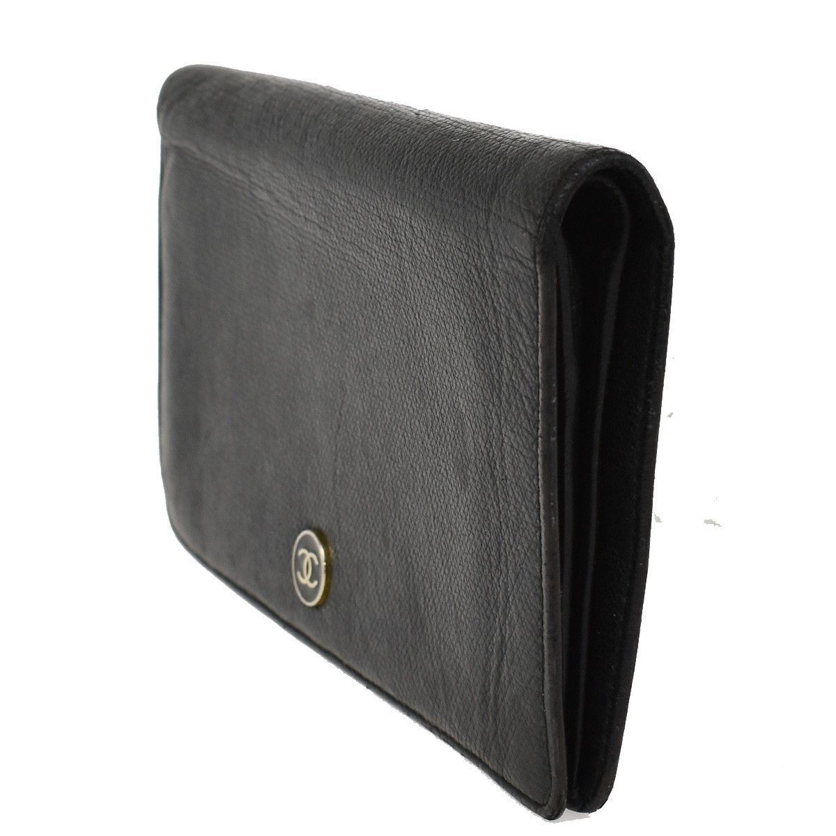 Chanel Chanel CC Button Bi-Fold Wallet Leather Size ONE SIZE - 3 Thumbnail