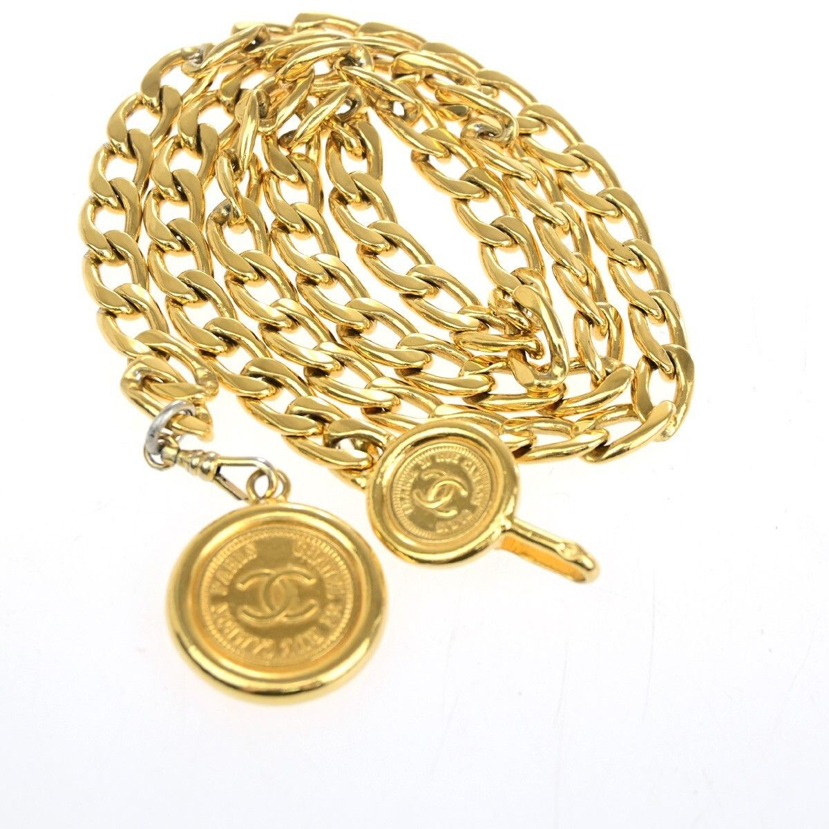 Chanel Chanel Vintage Medallion Chain Belt Metal Size ONE SIZE - 2 Thumbnail