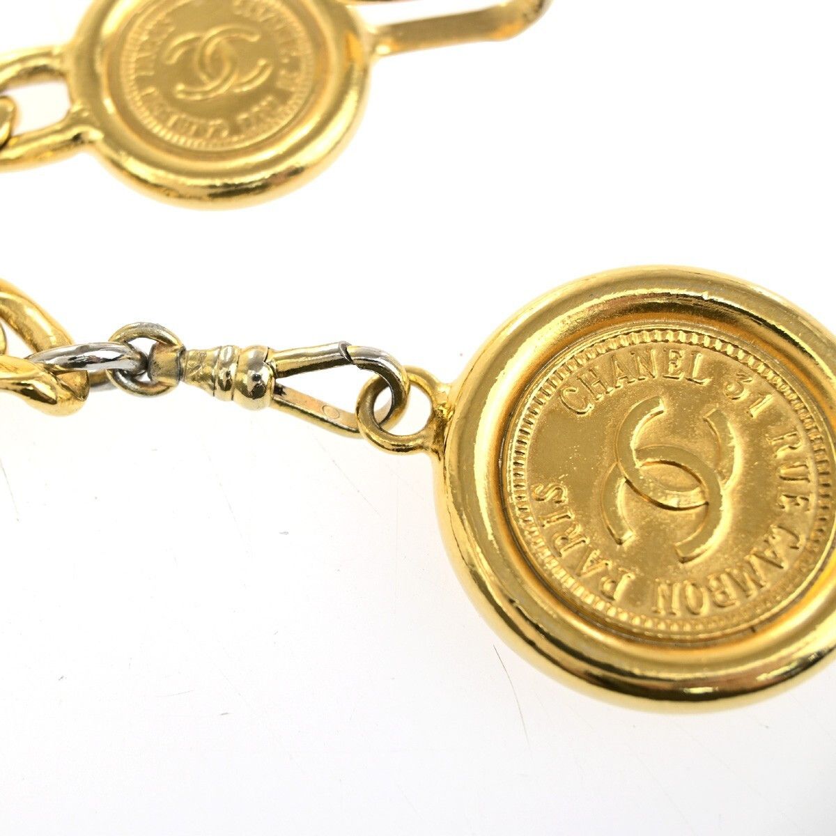Chanel Chanel Vintage Medallion Chain Belt Metal Size ONE SIZE - 6 Thumbnail