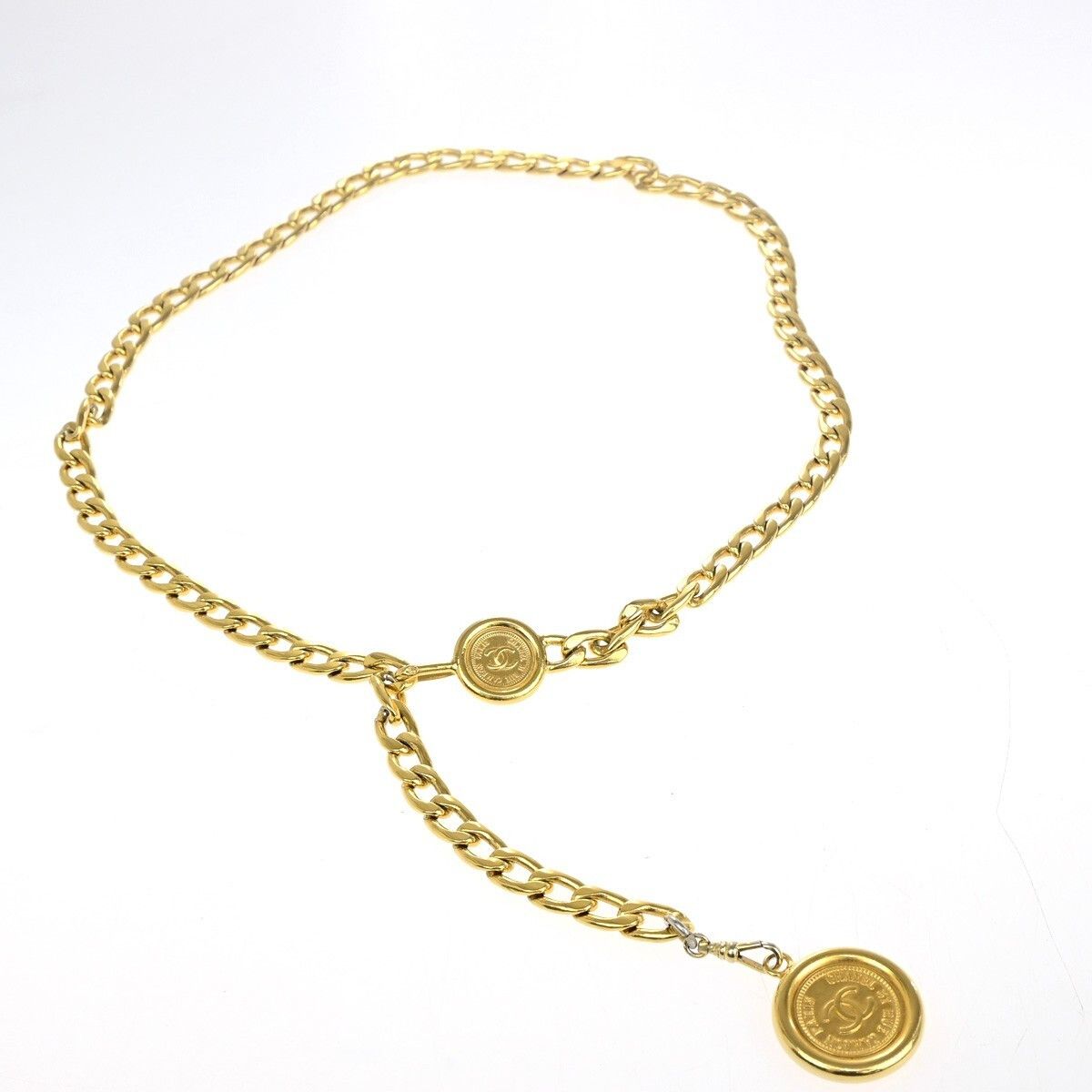 Chanel Chanel Vintage Medallion Chain Belt Metal Size ONE SIZE - 4 Thumbnail