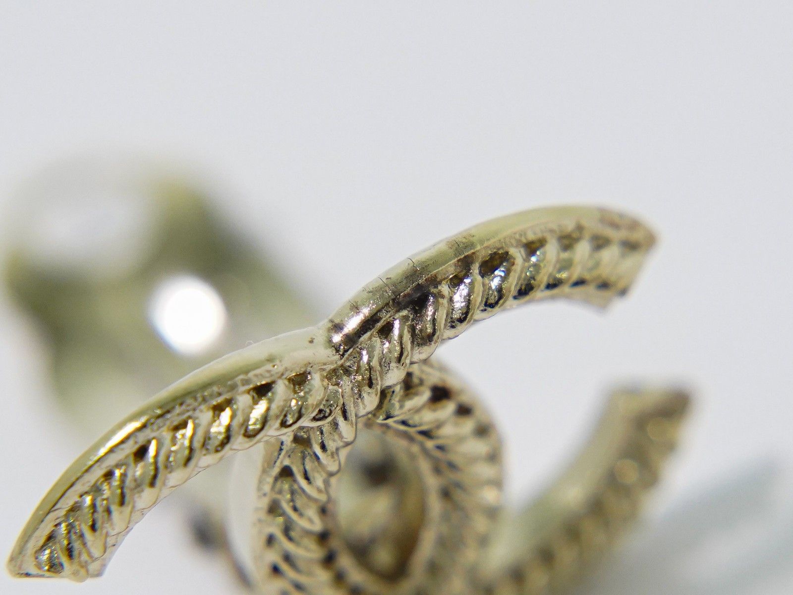 Chanel Chanel CC Hoop Clip-On Earrings Crystal Embellished Metal Size ONE SIZE - 7 Thumbnail