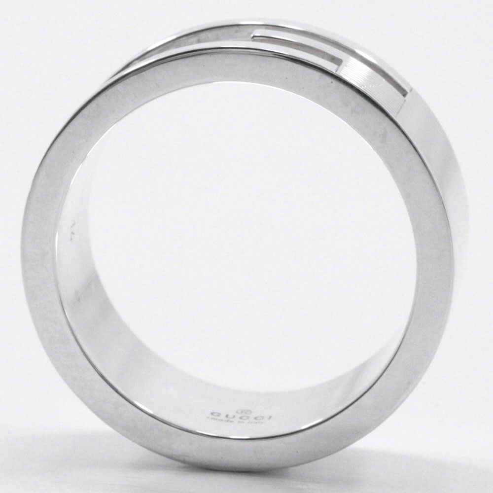 Gucci Gucci Logo Band Ring Sterling Silver Size ONE SIZE - 3 Thumbnail