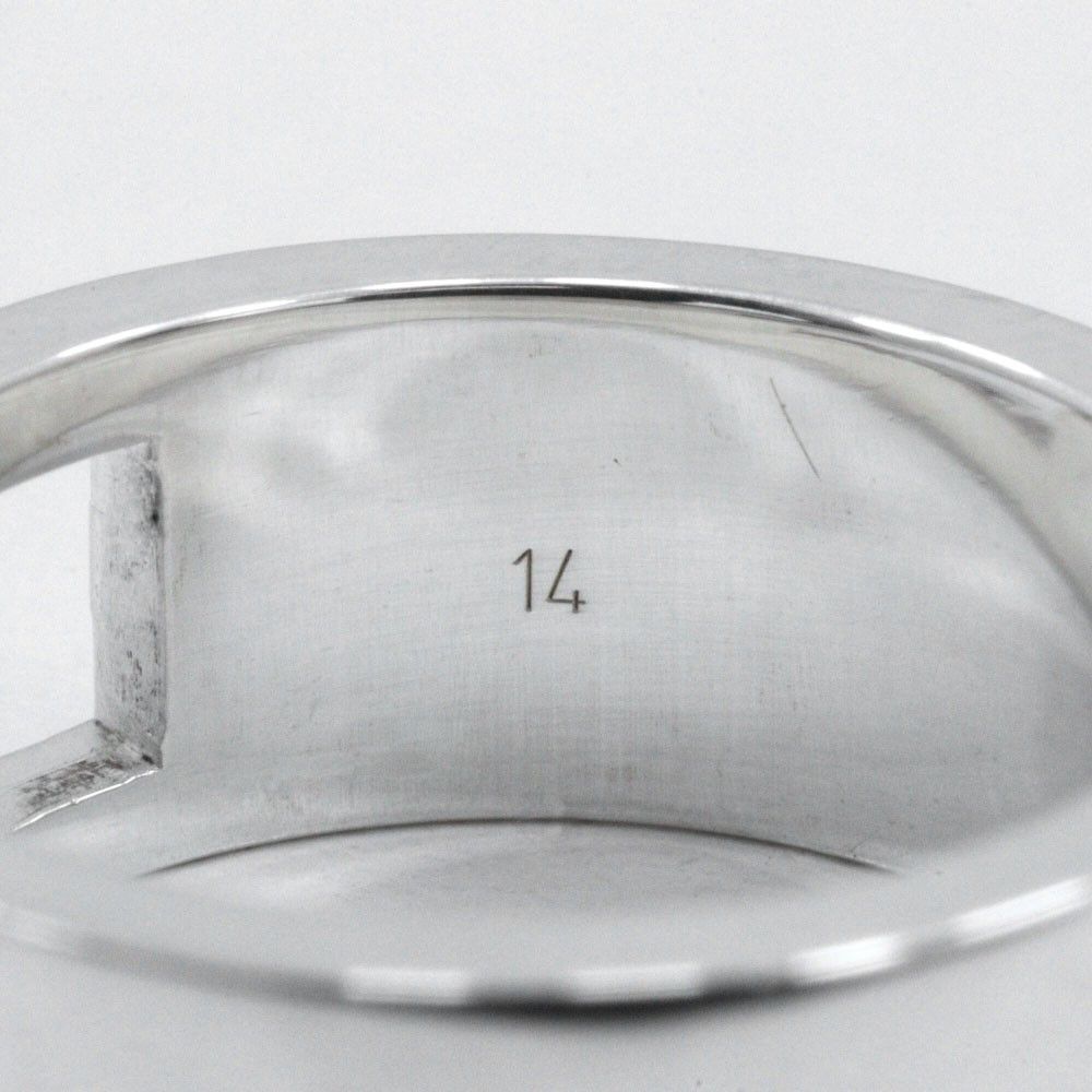 Gucci Gucci Logo Band Ring Sterling Silver Size ONE SIZE - 7 Thumbnail