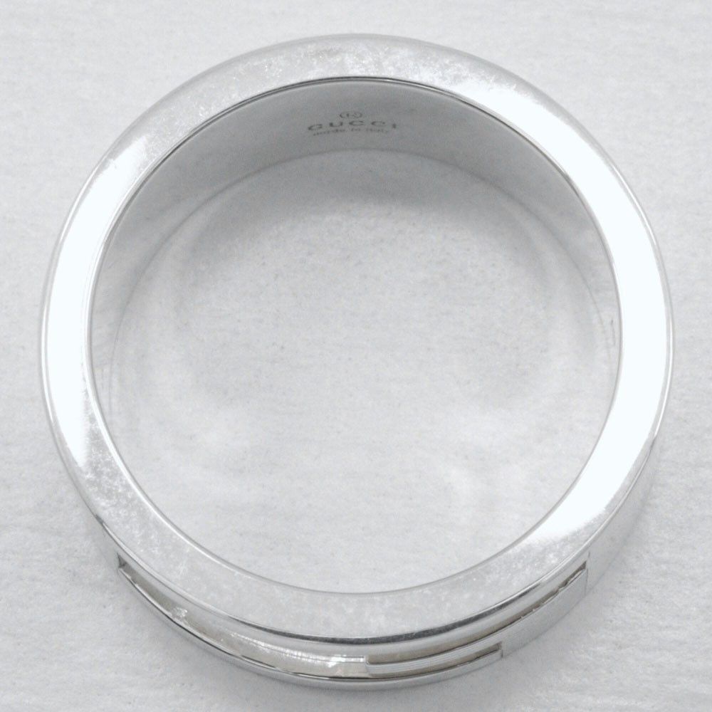 Gucci Gucci Logo Band Ring Sterling Silver Size ONE SIZE - 4 Thumbnail