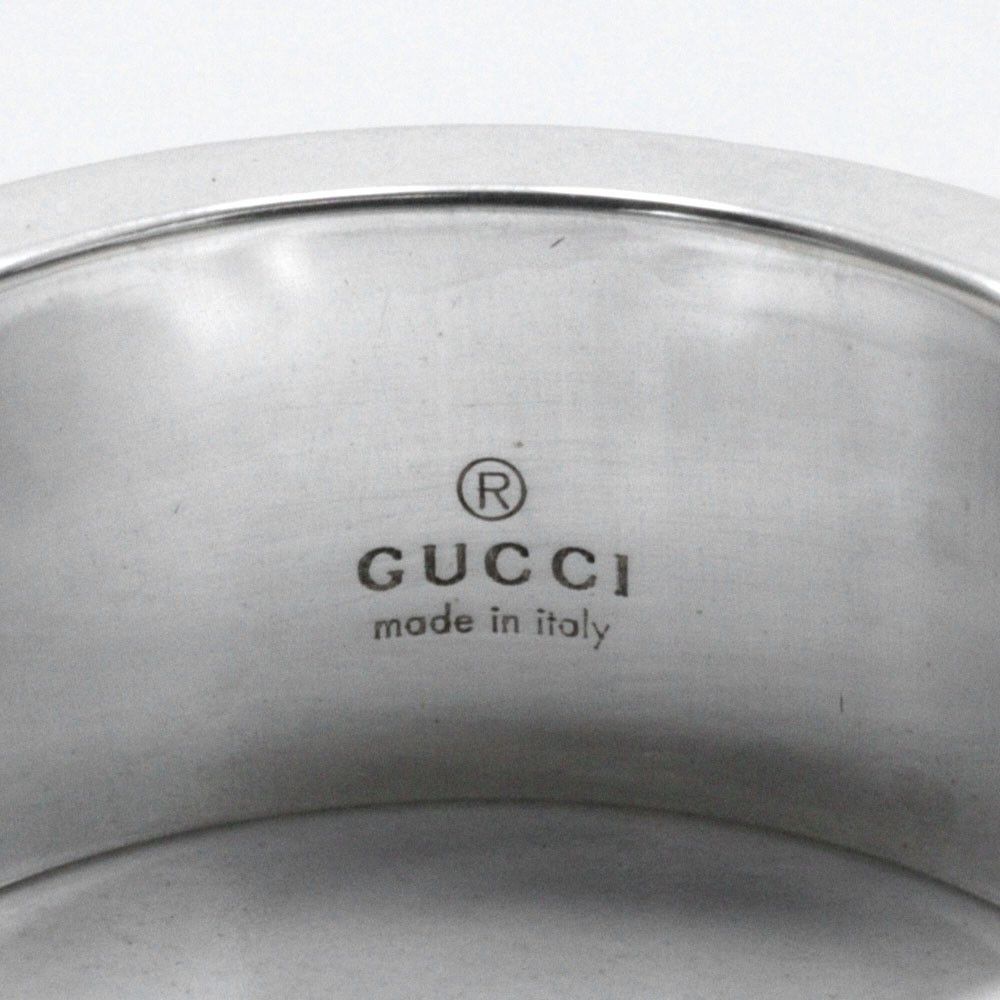 Gucci Gucci Logo Band Ring Sterling Silver Size ONE SIZE - 5 Thumbnail