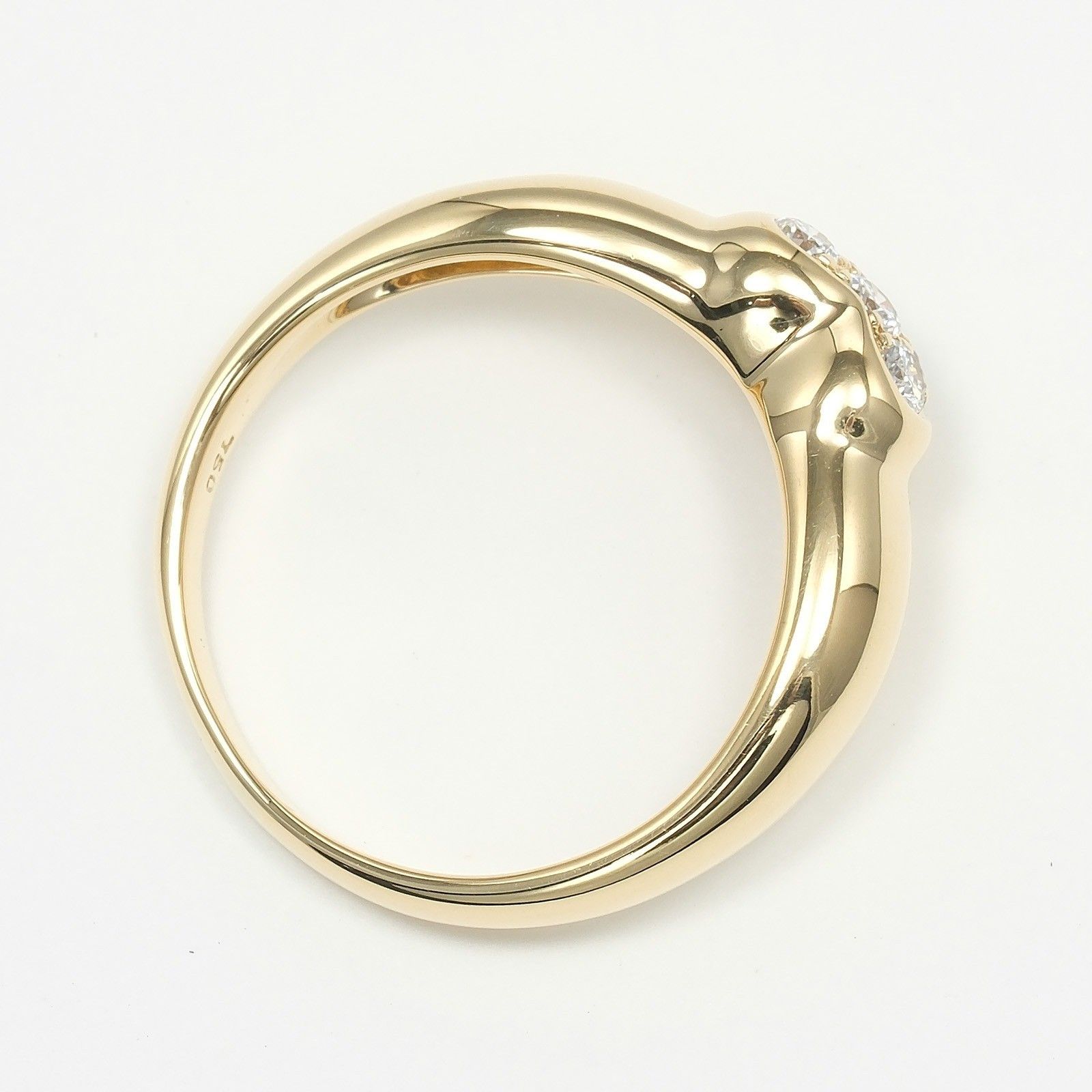 Tiffany & Co. Tiffany & Co. Heart Band Ring 18K Yellow Gold with Diamonds Size ONE SIZE - 6 Thumbnail