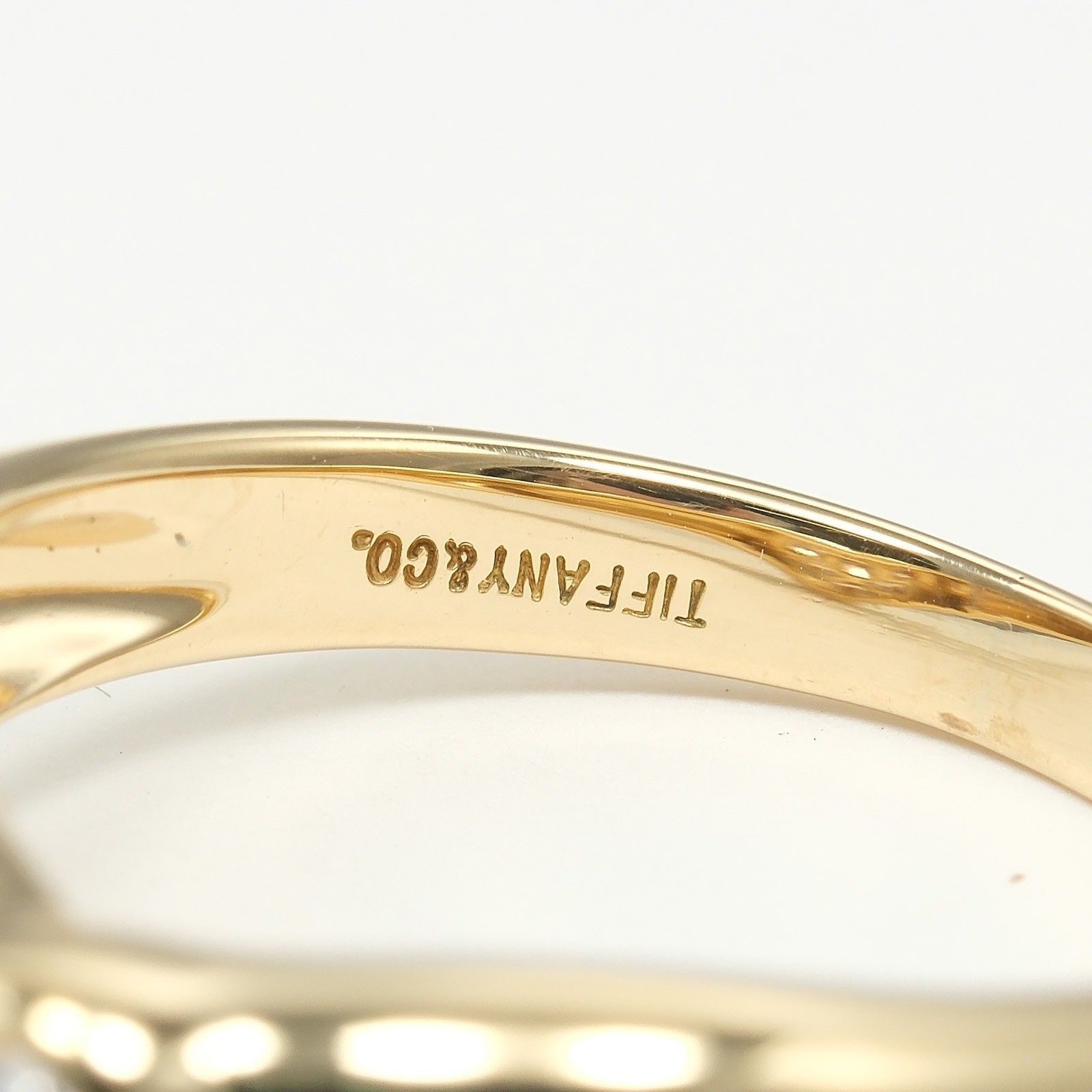 Tiffany & Co. Tiffany & Co. Heart Band Ring 18K Yellow Gold with Diamonds Size ONE SIZE - 8 Thumbnail