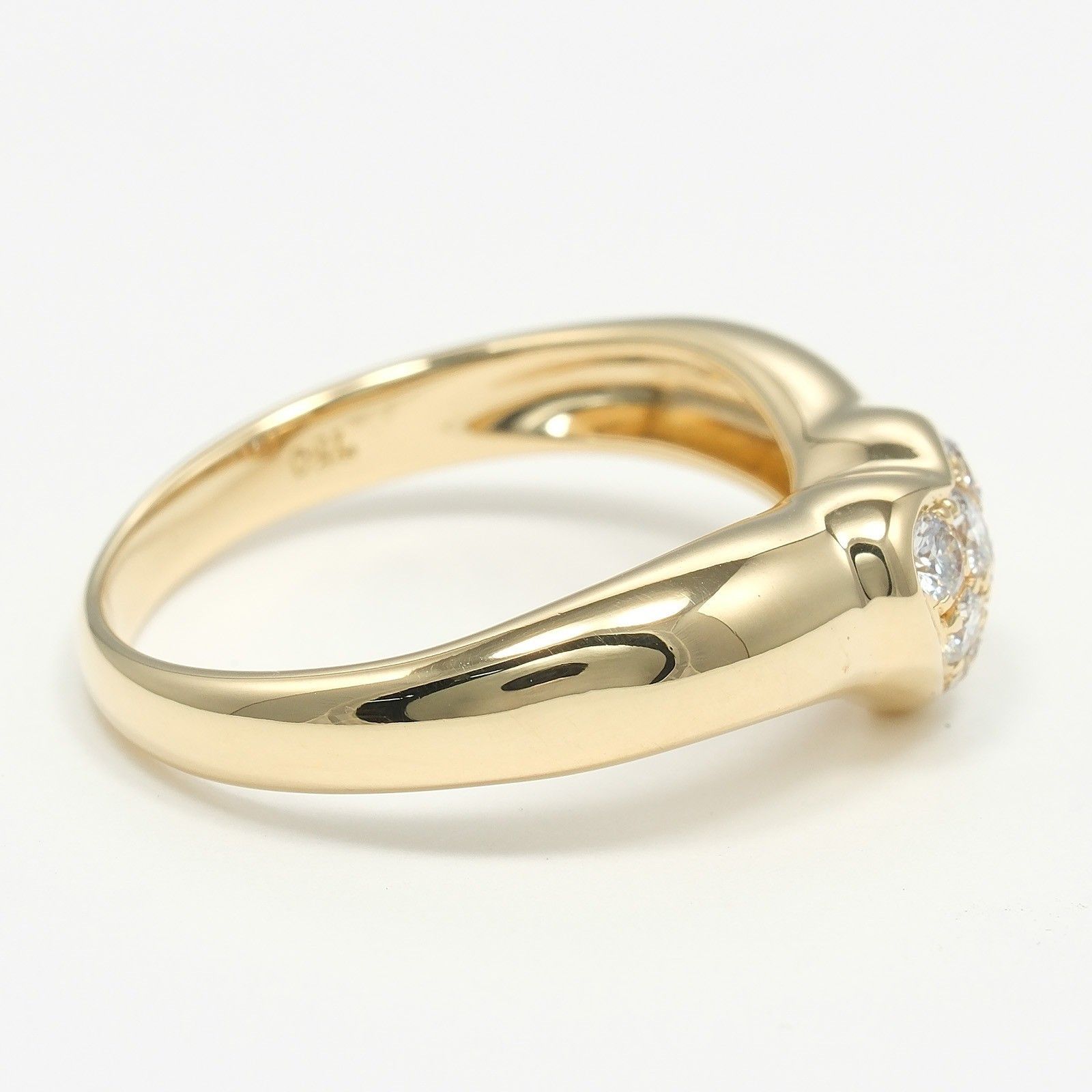 Tiffany & Co. Tiffany & Co. Heart Band Ring 18K Yellow Gold with Diamonds Size ONE SIZE - 5 Thumbnail