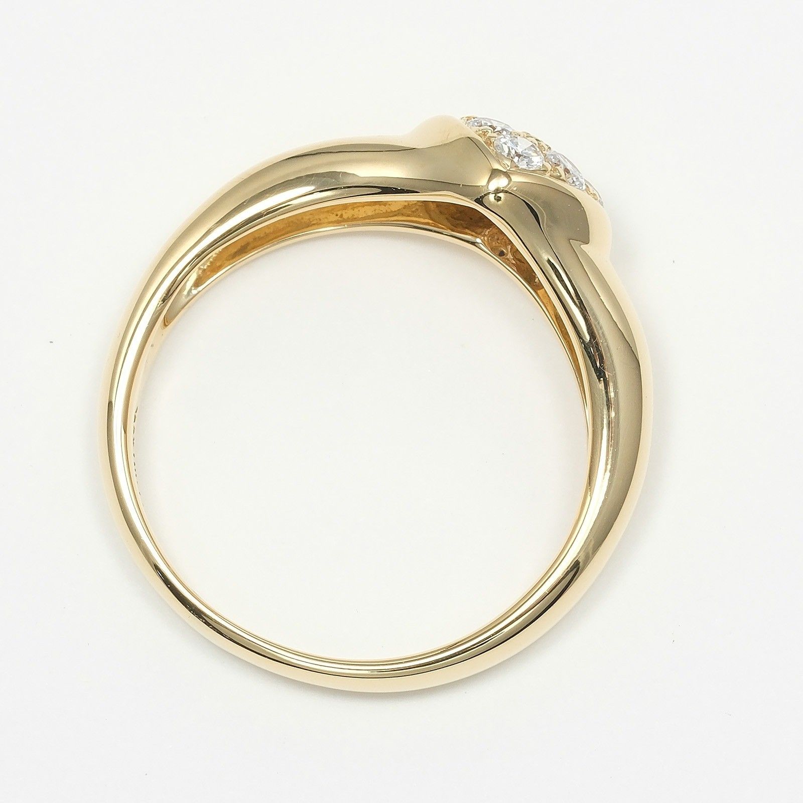 Tiffany & Co. Tiffany & Co. Heart Band Ring 18K Yellow Gold with Diamonds Size ONE SIZE - 7 Thumbnail